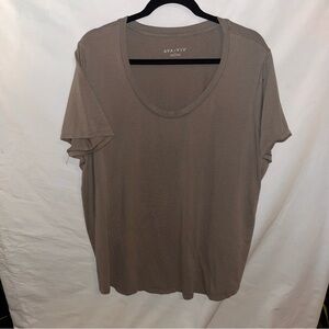 Ava & Viv Women's Taupe Tee sz 2X